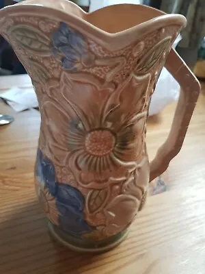 Buy Vintage Art Deco Kensington Ware Sunflower Jug Vase Colour Shades • 12.99£