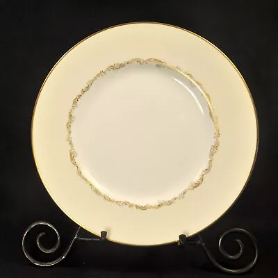 Buy Minton Dinner Plate 10 3/4  Felicity #H.5289 Gold Swirls Light Yellow 1967-1978 • 38.34£