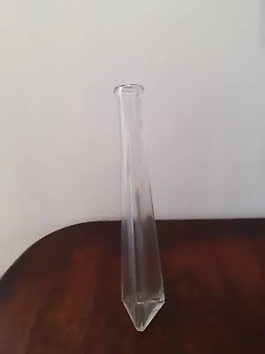 Buy Thin Large Clear Glass Single Flower Vase Bottle • 14.95£