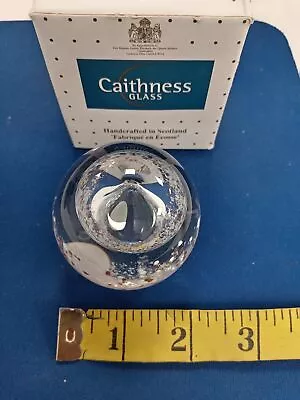 Buy CAITHNESS GLASS Paperweight Boxed Pre Owned Good Condition Made In Scotland • 4.99£