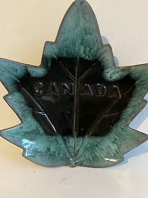 Buy Vintage  Canuck Evangeline Ware Canada Maple Leaf Dish /Ashtray / Bowl • 7.50£