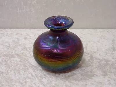 Buy Art Nouveau Design Glass Vase - Vintage - Iridescent Chandelier - Handmade • 299.39£