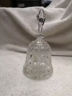 Buy Pressed Crystal Glass Bell. • 4.49£