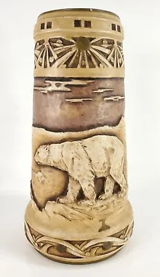 Buy Amphora Austria Art Pottery Vase With Polar Bear Design Art Nouveau AS IS • 301.31£
