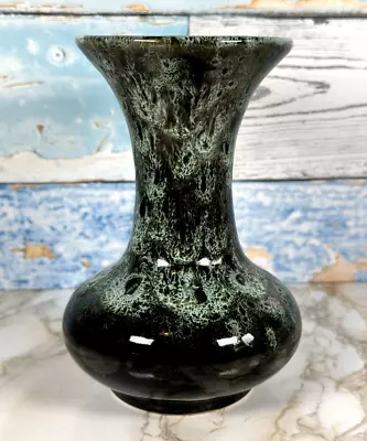 Buy Vintage Fosters Pottery Green Honeycomb Glaze Bud Floral Ceramic Vase  • 9£