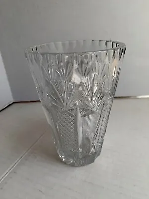 Buy Cut Glass Lead Crystal Pineapple 6  Vase Mid Century Modern • 19.16£