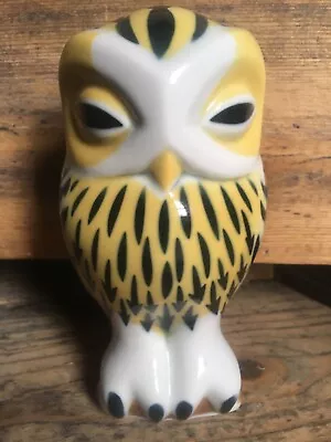 Buy Sargadelos Tawny Owl Yellow White & Black. Signed • 25£