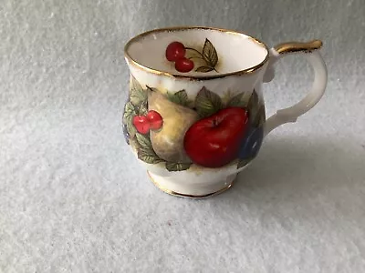 Buy Queens Fine Bone China Antique Fruit Pattern Cup Excellent Condition • 2£