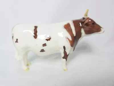 Buy Beswick Ayrshire Ceramic Bull Brown And White  *20cm Long • 65£