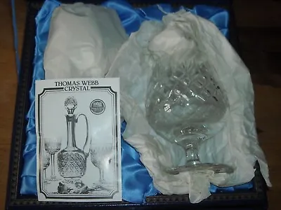 Buy Thomas Webb Crystal Glasses Boxed Set 2 Brandy Warwick Balloons 12cm UNUSED • 29.95£