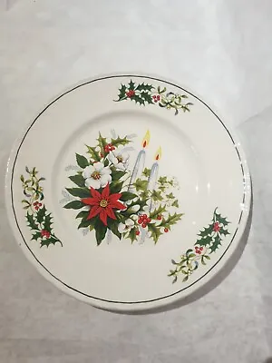 Buy Royal Tudor Vintage Poinsettia Dinner Plate Tablewear Grindley Of Stoke England • 19.30£
