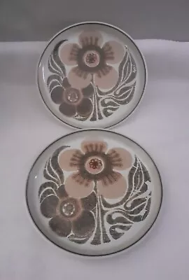 Buy Vintage Westbury Denbyware~ Pair Of Side Plates~Floral Pattern ~Dx 17cm  • 10£