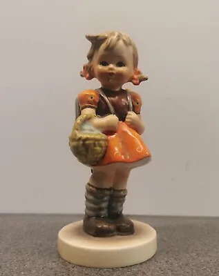 Buy Goebel Hummel Girl With Basket & Backpack Ceramic Figurine VG Condition  • 17.99£