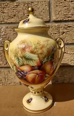 Buy Aynsley  Orchard Gold  Pattern Lidded Urn/Vase. • 65£