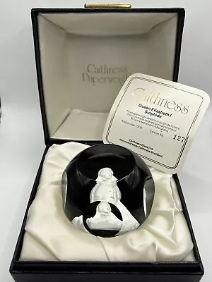 Buy Caithness Glass Paperweight - Elizabeth I Sulphide - 127/1000 Limited Edition • 9£