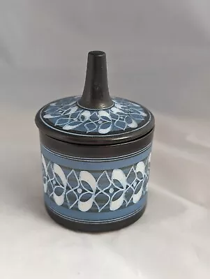 Buy Rare Ambleside Studio Pottery Lidded Jar Pot Sgraffito 9 Cm • 18£