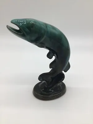 Buy Vintage Blue Mountain Pottery Jumping Trout Fish Sculpture Canada 7 1/2 “ • 40.78£