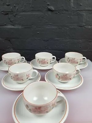 Buy 6 X Boots Hedge Rose Teacups And Saucers 3 Sets Available • 17.99£