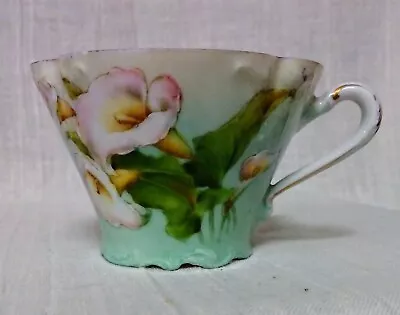 Buy Bavarian China Cup Germany Calla Lily Pattern Gold Trim • 13.26£