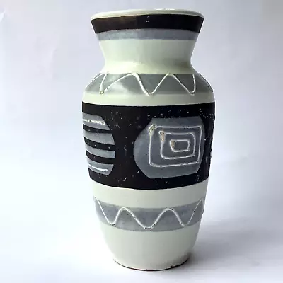 Buy Mid Century Art Pottery Vase Applied Slip Pattern Made In Austria Retro 1960s • 16£