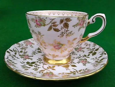 Buy Tuscan China “du Barry Rose” Chintz Tea Cups And Saucer. • 14.99£