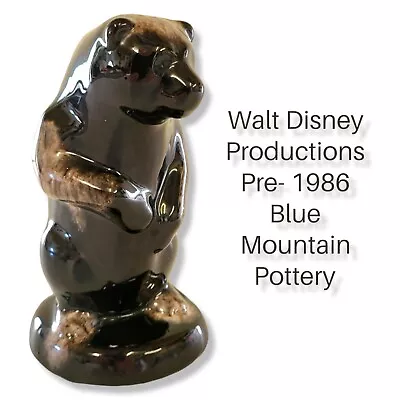 Buy Walt Disney Production's/ Blue Mountain Pottery / Vintage Rare Pre- 1986 Bear /  • 89.95£