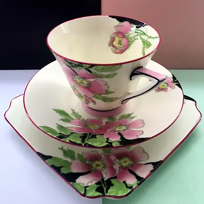 Buy Art Deco,Vintage Royal Doulton China  Rosea  Tea Trio,Teacup,Saucer & Tea Plate • 79.99£