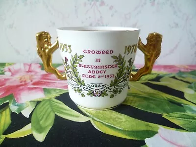 Buy Paragon Commemorative Cup 25th Anniversary Coronation HM Queen Elizabeth II • 9£