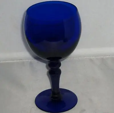 Buy Beautiful Vintage Retro Colbalt Blue Stemmed Wine Glass • 12.74£