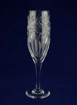 Buy Royal Brierley Crystal  JASMINE  Champagne Glass / Flute - 21cms (8-1/4 ) Tall • 24.50£