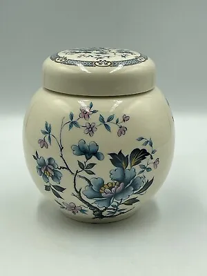 Buy Sadler Ironstone China Ginger Jar 13cm With Lid Pink Blue Floral Design Vintage • 15.99£