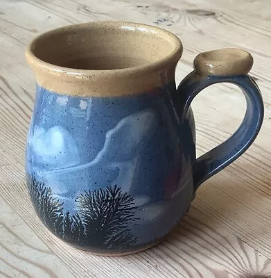 Buy Roger Irving Boscastle Pottery Mug Trees Silhouette Studio Pottery Mocha Ware • 11£