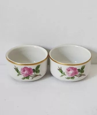 Buy 2 Meissen Hand Painted Strewn Scattered Flowers Gold Rimmed Minture Bowls 2  • 215.78£