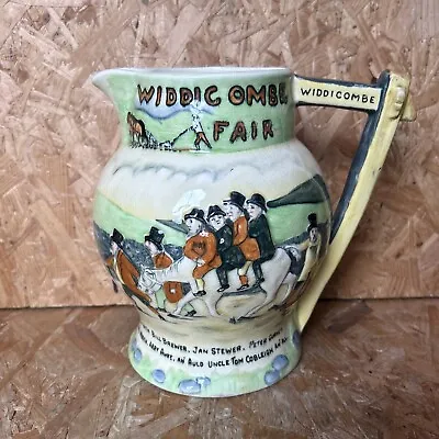Buy Vintage Crown Devon Fieldings Musical Large Pottery Pitcher Jug WIDDICOMBE FAIR • 25£