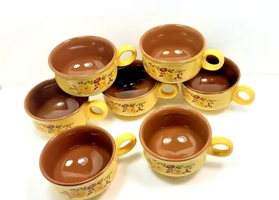 Buy Taylor Smith Taylor Indian Summer Coffee Cups Mugs Set Of 7 Vintage 1970s • 31.27£