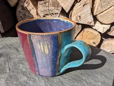 Buy Studio Art Pottery Handmade Mug Artisan Makers Mark Stunning Colours • 14.99£