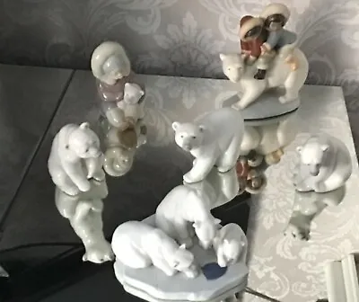 Buy Lladro Eskimo Polar Bear Figurines Large Collection  • 299.95£