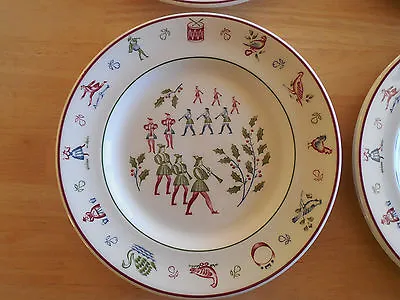 Buy Johnson Bros England TWELVE 12 DAYS OF CHRISTMAS Salad Plate 11 PIPERS PIP A • 6.15£