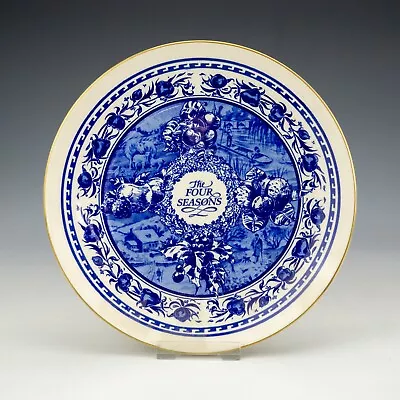 Buy Masons China - Ringtons Tea Advertising - Blue & White - The Four Seasons Plate • 9.99£