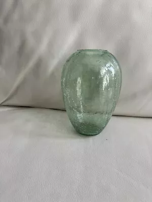 Buy Vintage Otagiri Green Crackle Glass Vase • 26.56£