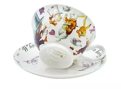 Buy Mad Hatter Tea Cup And Saucer Set / Fine China / 210 Ml (7 Fl Oz) • 14.99£