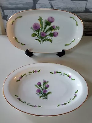 Buy Royal Vale Thistle Bone China Oval Serving Plates Dishes X 2 • 15£