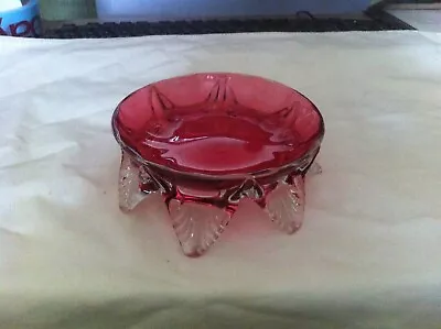 Buy Victorian - Cranberry Glass Decorative Bowl • 15£