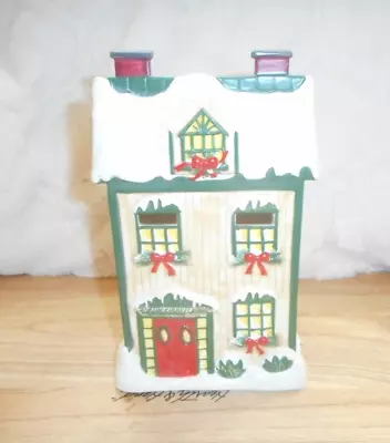 Buy Yankee Candle Company Tan Snow Top Christmas Wreath Holiday House Tart Warmer • 33.62£