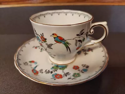 Buy Vintage Tuscan Fine English Bone China Bird Of Paradise Cup & Saucer • 11.33£