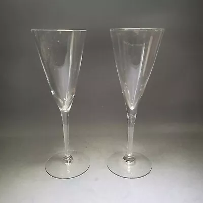 Buy PAIR VINTAGE MID CENTURY LARGE WEDGWOOD CHAMPAGNE GLASSES    8 3/4  200ml • 19.90£