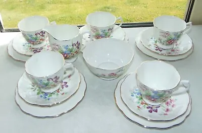 Buy Royal Albert Fine Bone China Floral Sprays 17Pc Cups Saucers Plates Bowl Jug • 38£