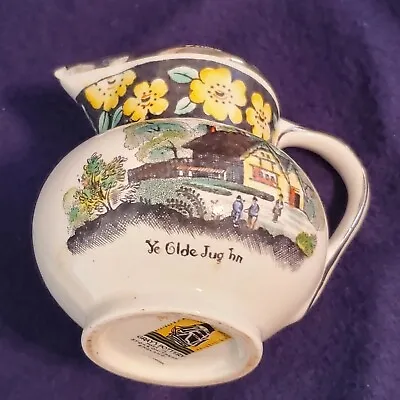 Buy Grays Pottery Luster Cream Pitcher England Hand Painted Stoke On Trent Ye Olde  • 25.09£