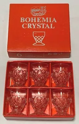 Buy Bohemia Crystal Czech Vintage Shot Glass 35 Ml Set Of 6 Hand Cut Boxed • 76.10£