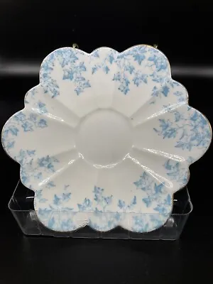 Buy The Foley China England 5” Saucer Blue Leaf Pattern • 19.04£